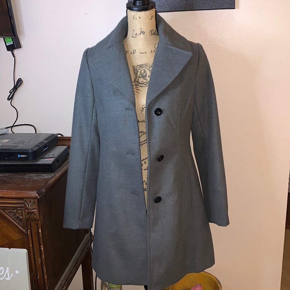 Covington grey size small pea coat